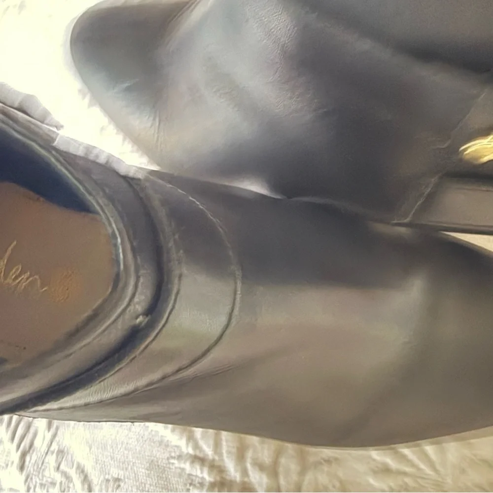 Boden black leather
